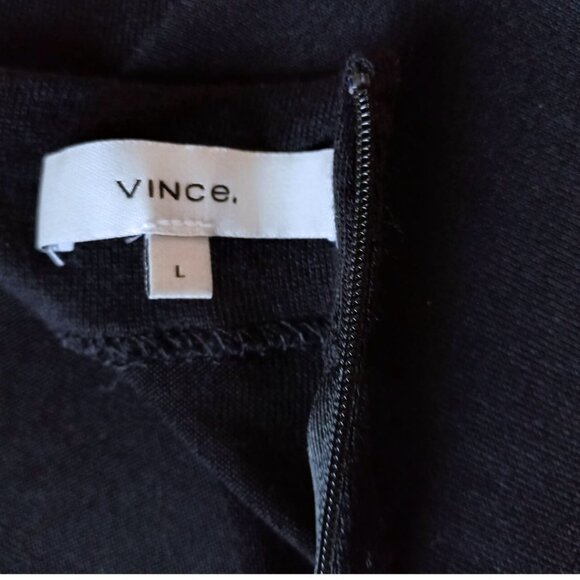 Vince Black Mock Neck Sleeveless Top - Size L - Picture 9 of 10